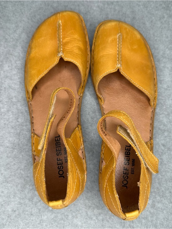 Josef Seibel Rosalie 42 Leather Sandals in Color Mango Floral Sole Women Size 41 - Picture 7 of 10